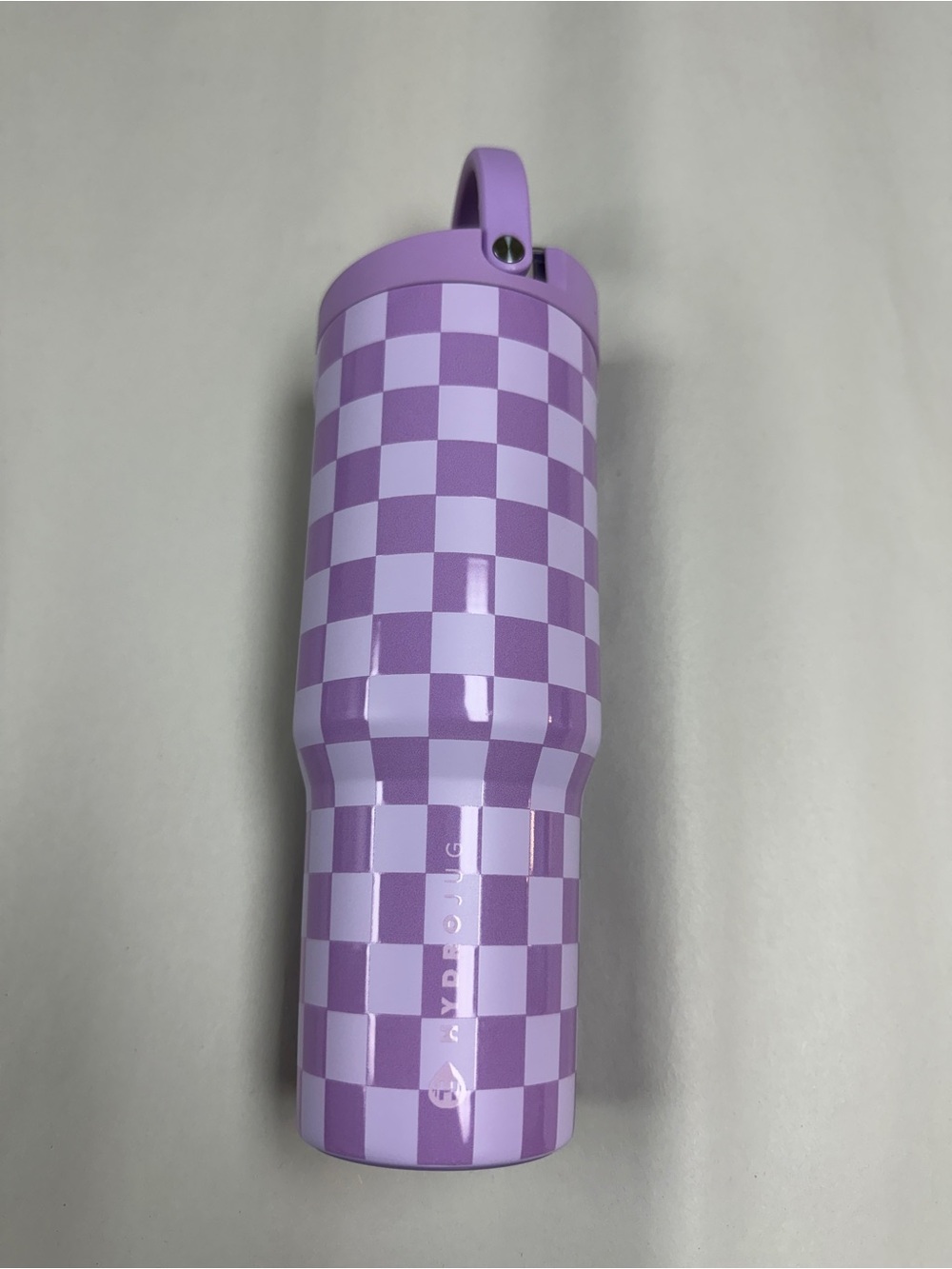 HydroJug 32 oz lavender checkers sport euc